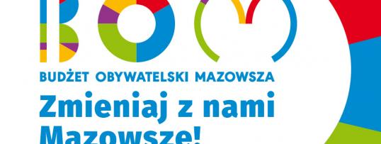 Logo BOM zmieniaj z nami Mazowsze